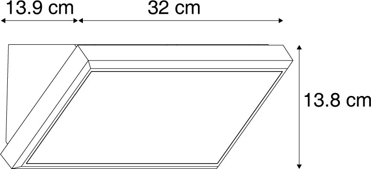 Moderne buiten wandlamp donkergrijs incl. LED IP65 met bewegingssensor - Marek