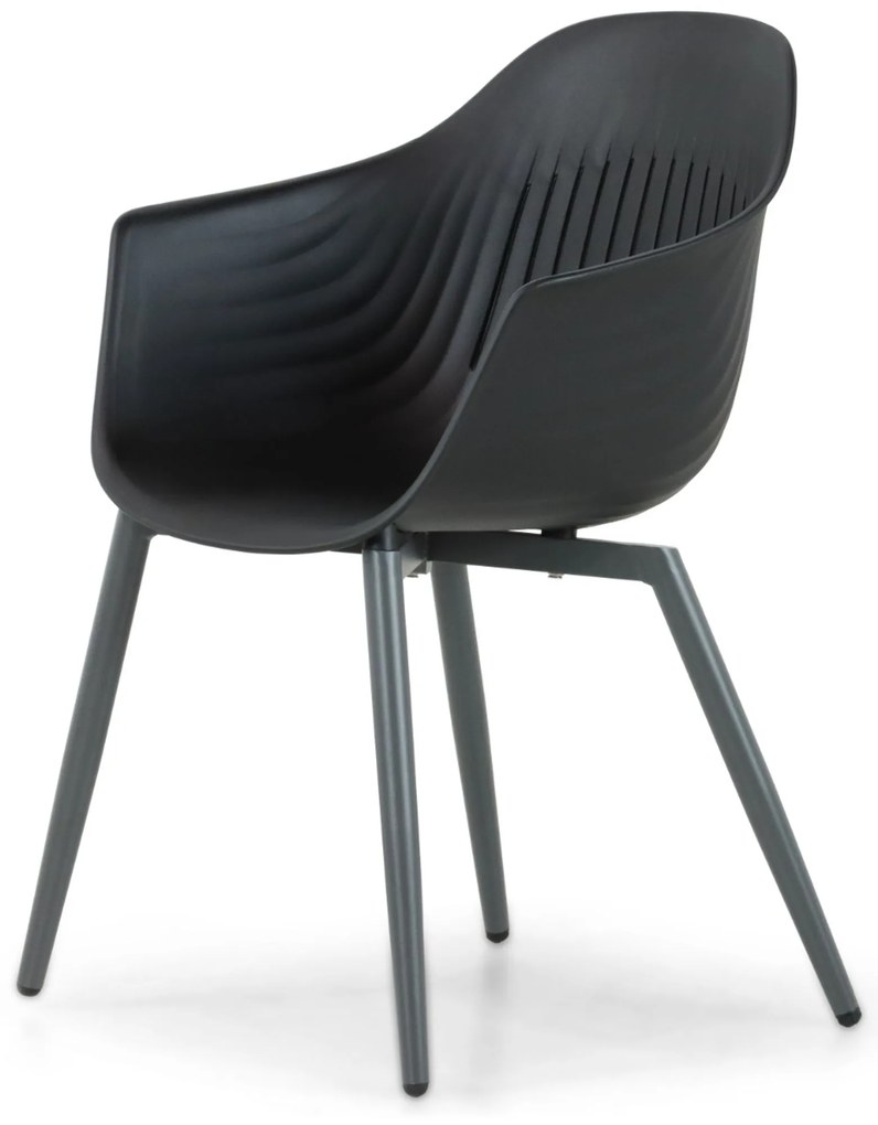 Tuinstoel Kunststof Grijs-antraciet Lifestyle Garden Furniture Lissabon