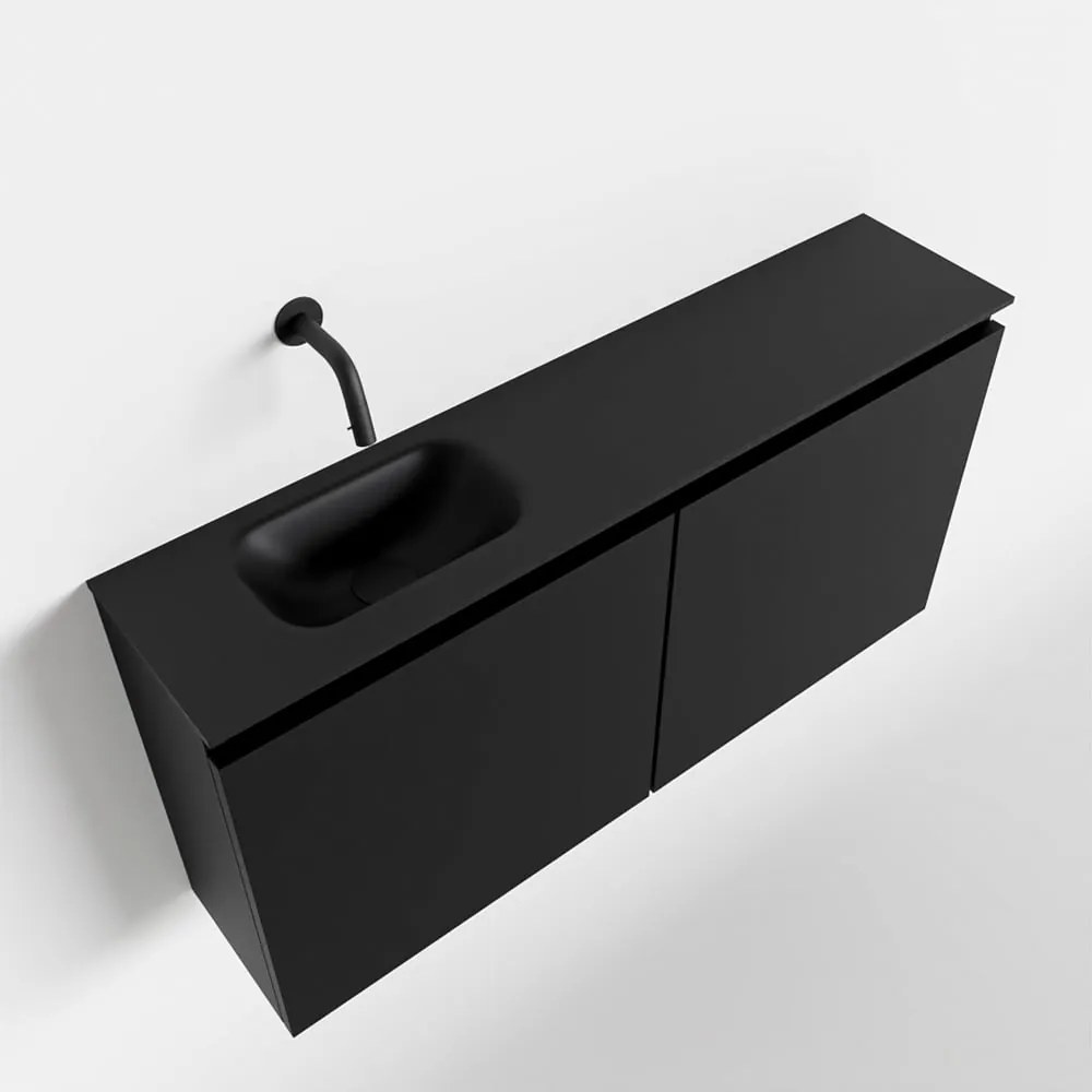 Mondiaz Ture 100cm toiletmeubel urban met wastafel urban links geen kraangat