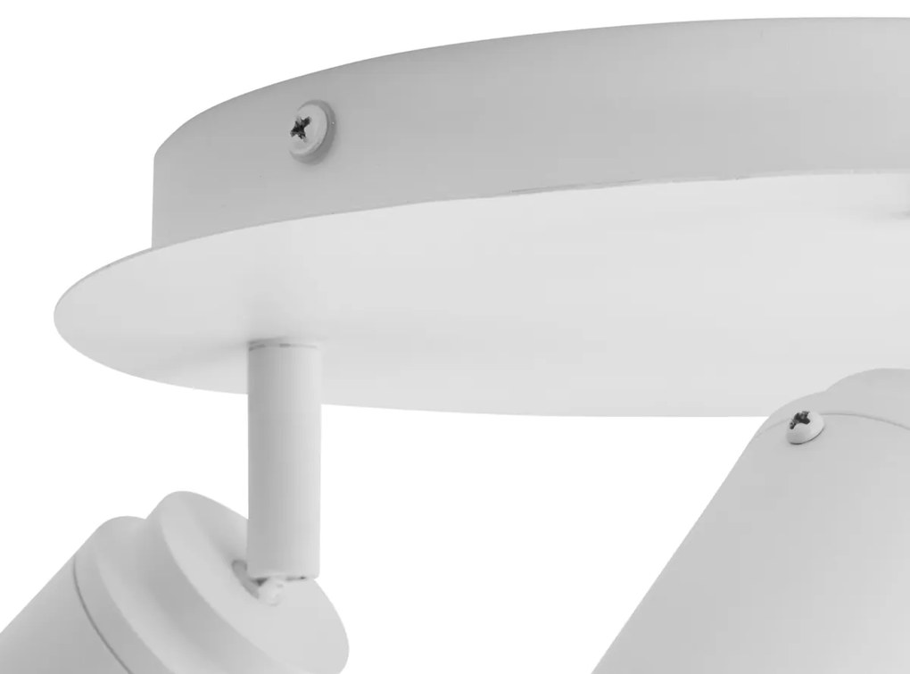 Moderne badkamer Spot / Opbouwspot / Plafondspot wit 3-lichts IP44 - Ducha Modern GU10 IP44 rond Lamp