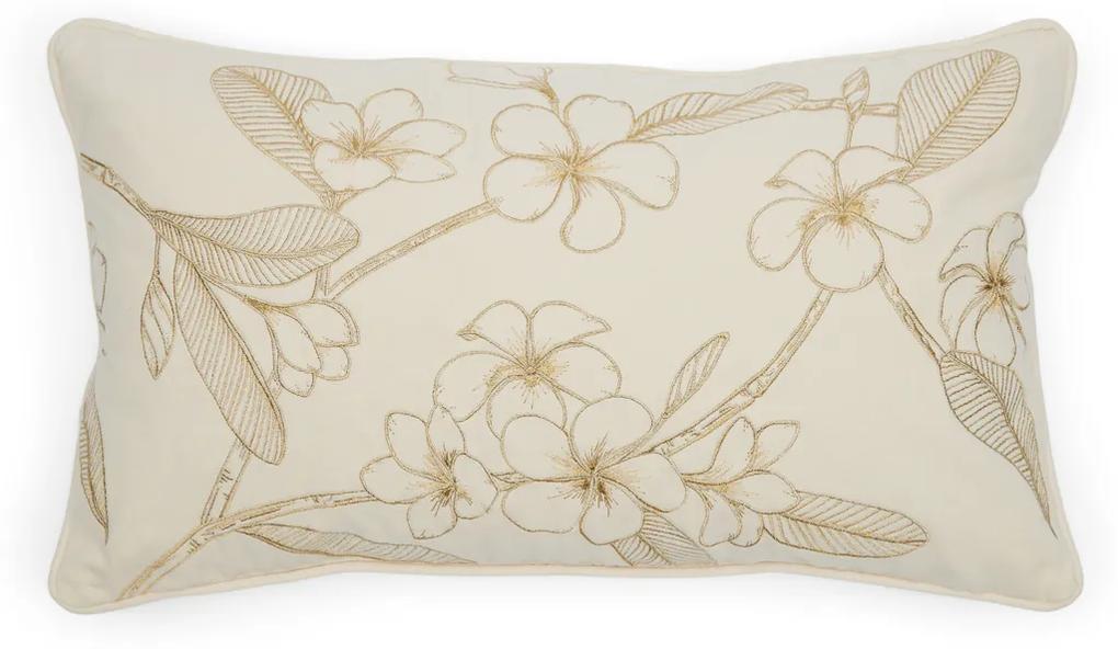 Rivièra Maison - Enchanting Flower Pillow Cover 50x30 - Kleur: beige