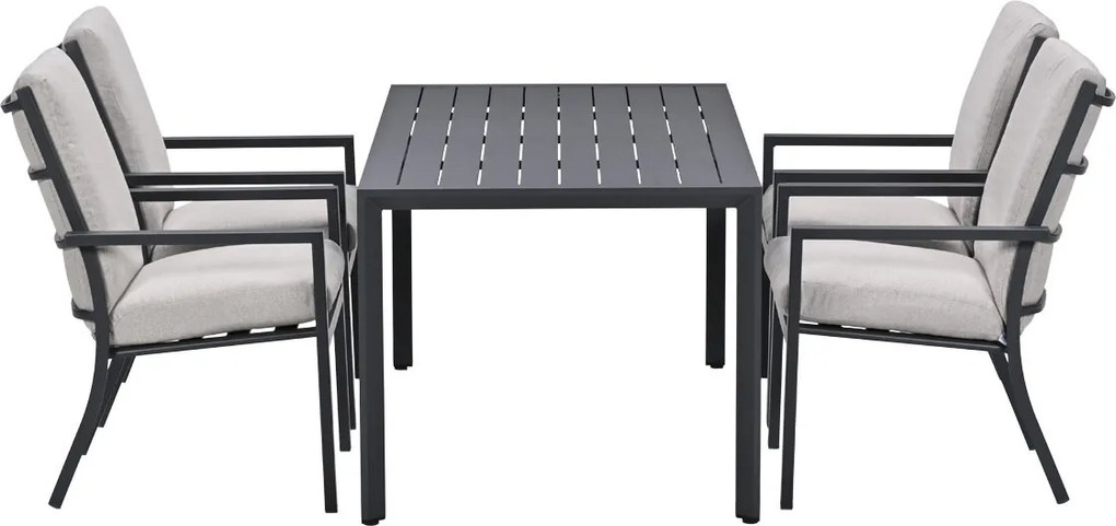 Garden Impressions Senja tuinset 5-delig desert sand - Kasper tuintafel 160x90 cm