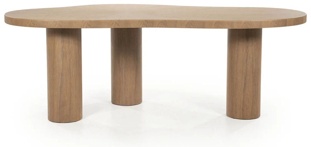 Eleonora Bobbie Organische Eettafel Lichtbruin Hout - 215 X 110cm.