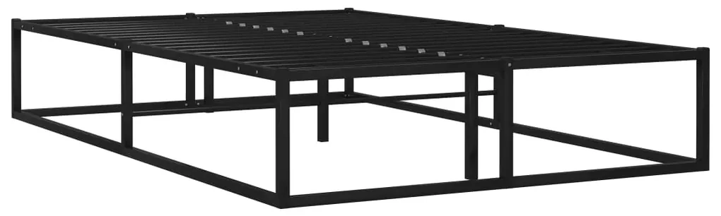 vidaXL Bedframe metaal zwart 120x200 cm