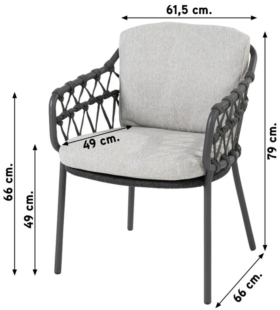 4SO Calpi/Privada 240x107 - Ovale tuinset - 7-delig