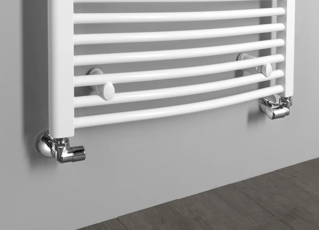 Aqualine Orbit gebogen design radiator 45x170cm wit 757Watt