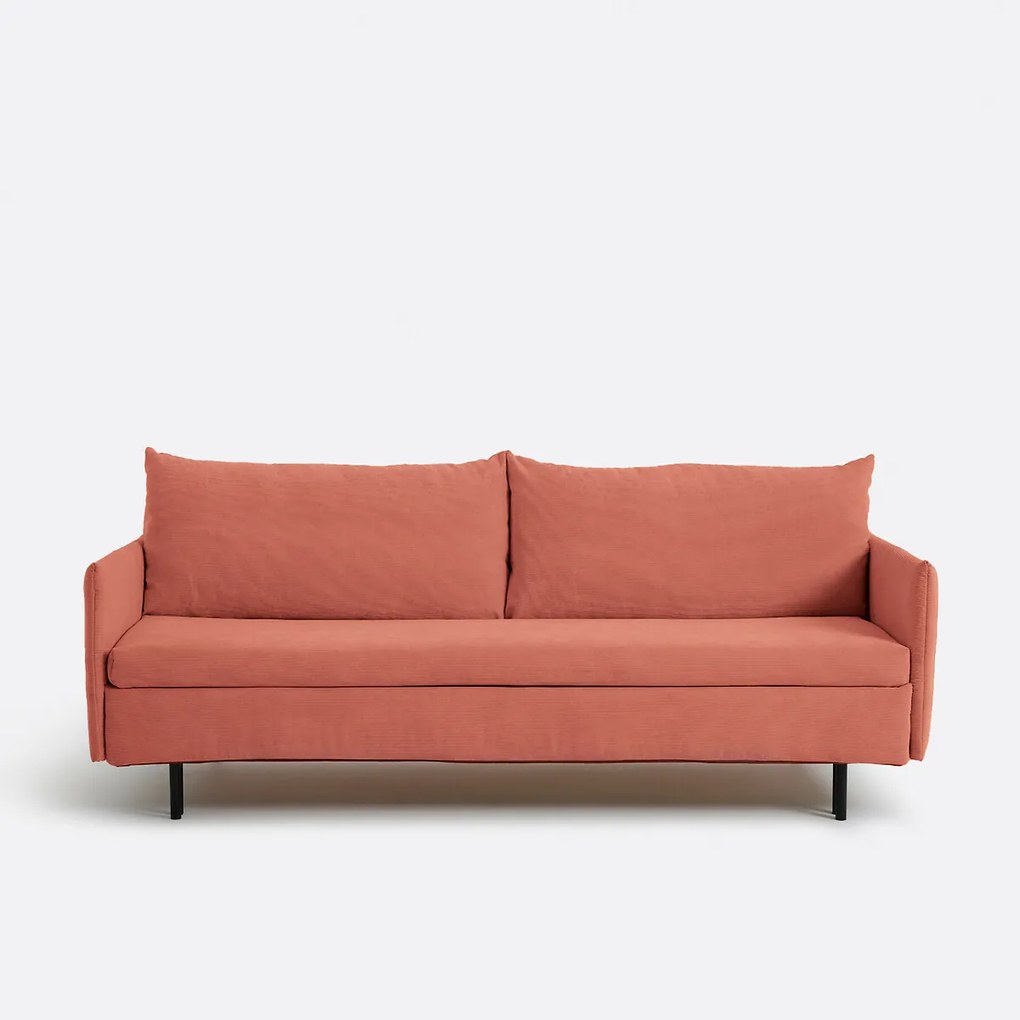 Fijne ribfluwelen slaapbank, ZOFT