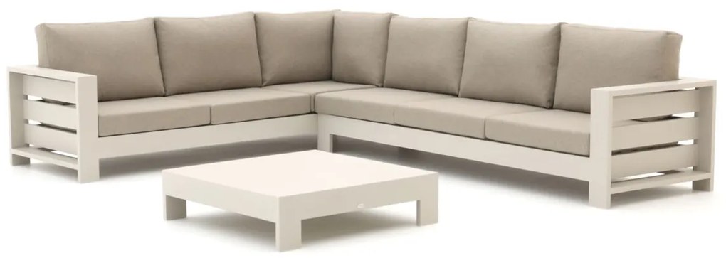 Hoek loungeset Bellagio  | 6 personen | Loungeset Beige | Hoekbank Aluminium | Kees Smit Tuinmeubelen