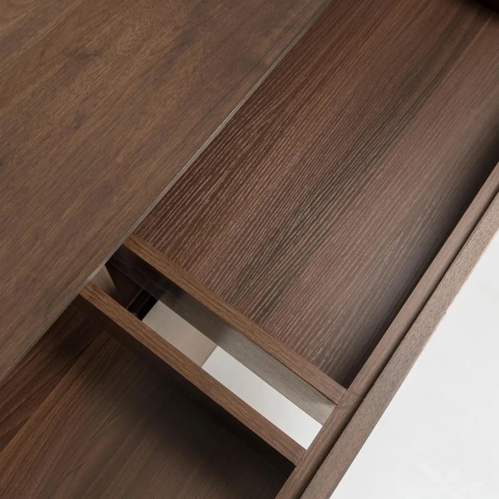 Kave Home Cutt Walnoot Dressoir Modern Design - 180x40x73cm.