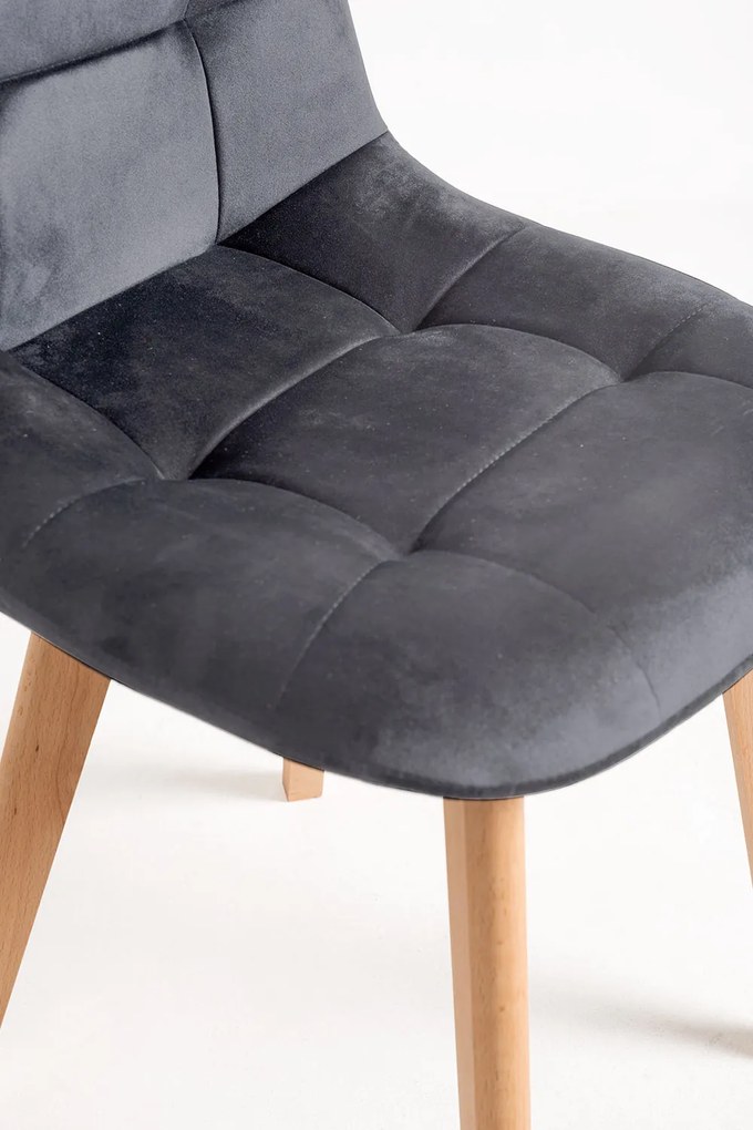 Set 4 Kelen Fluwelen Stoelen
