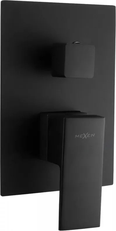 Mexen Uno inbouw badkraan, zwart - 71435-70