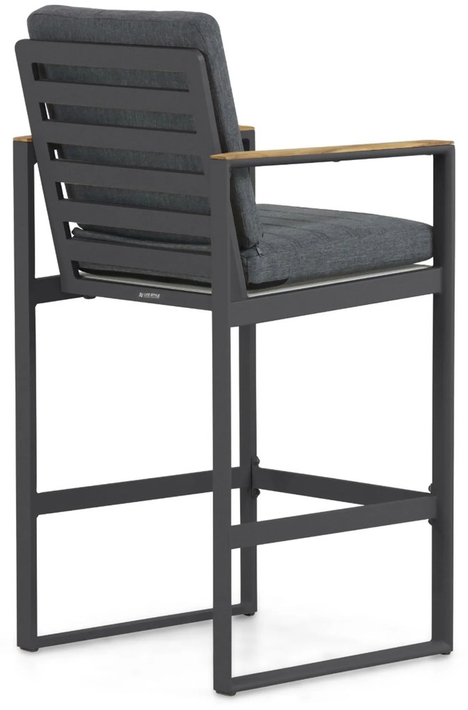 Barstoel Aluminium Grijs-antraciet Lifestyle Garden Furniture Faro