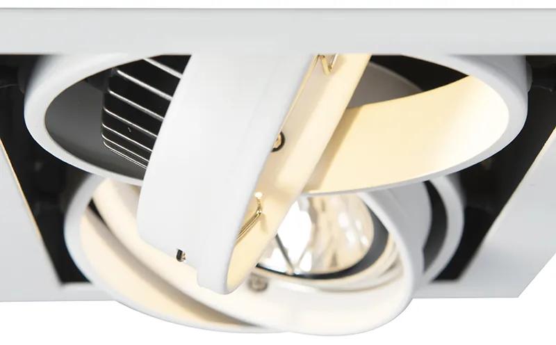 Grote Inbouwspot wit AR111 verstelbaar 2-lichts - Oneon Design, Modern QR111 / AR111 / G53 Binnenverlichting Lamp