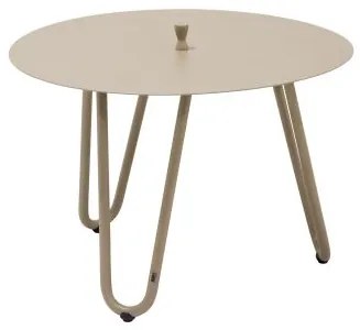 4 Seasons Outdoor | Cool sidetable Ø 60 cm hoogte 40 cm, taupe  Bijzettafel    taupe weerbestendig