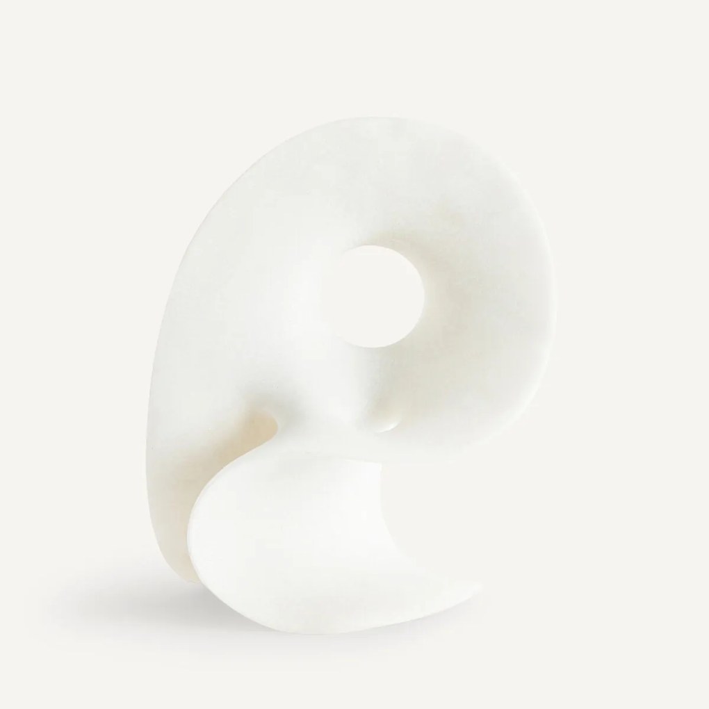 Sculptuur in polyhars H48 cm, Minéral