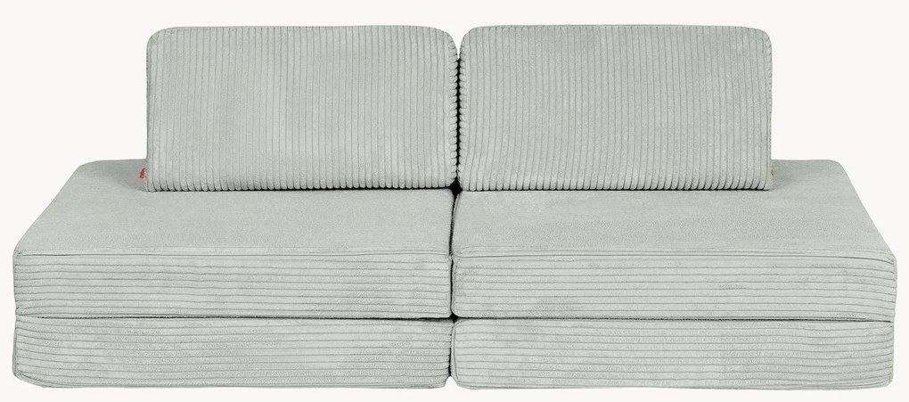 Handgemaakte modulaire corduroy speelbank voor kinderen Mila