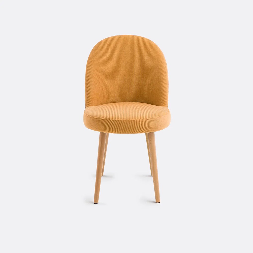 Stoel in ribfluweel, Inès