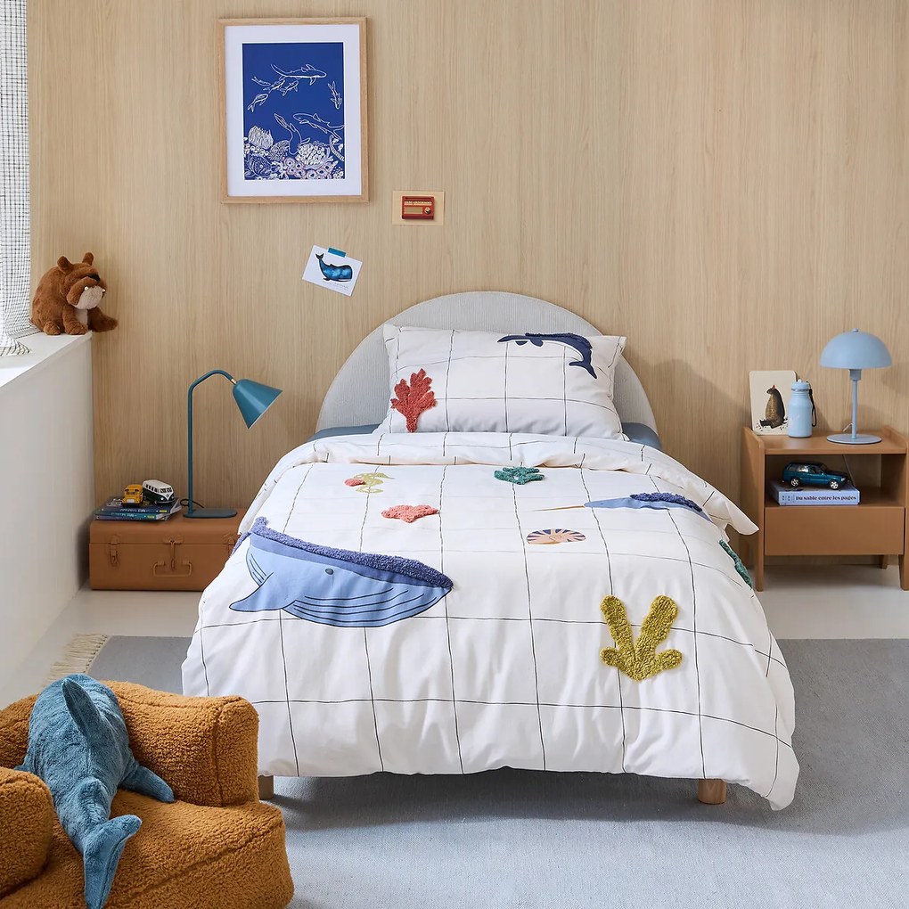 Kussensloop voor kinderen, 20% gerecycled gewassen katoen, Heol