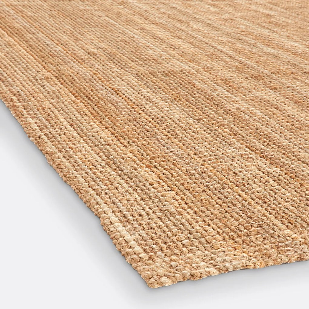 XL rechthoekig vloerkleed in jute, Aftas