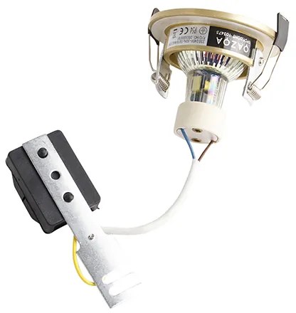 Set van 6 Moderne inbouwspot goud rond IP44 - Xena