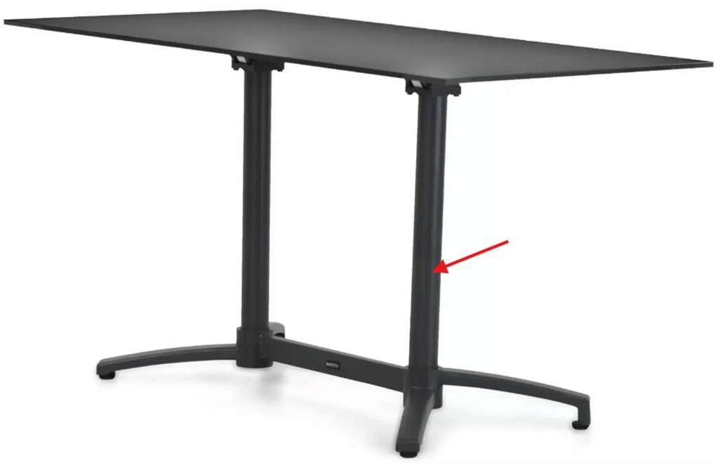 Tuinset 4 personen 140 cm Aluminium Grijs Lifestyle Garden Furniture Sella/Marano