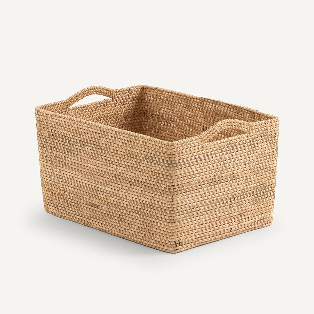 Opbergmand in rotan L50 cm Sorong