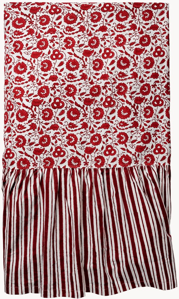 Handgemaakte katoenen tafelkleed Damson, in verschillende formaten