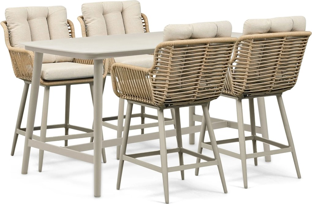 Tuinset 4 personen 180 cm Rope Zand/Beige Coco Alto/Sienta