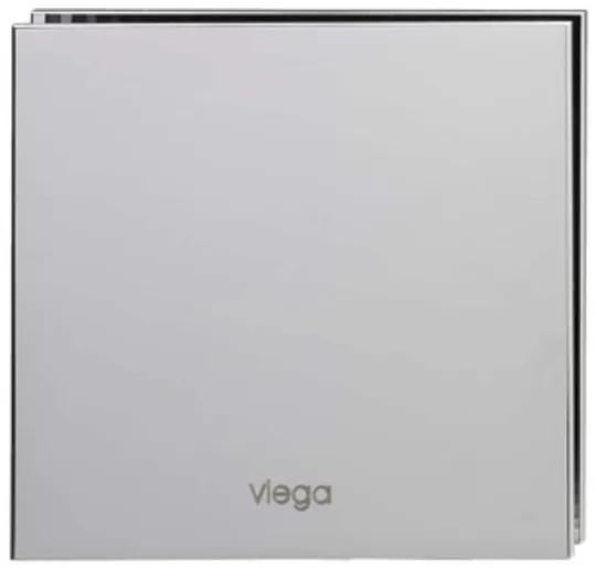 Viega Visign urinoir afmontageset met bedieningsplaat Visign for More 100 handbediend glas/grijs 599386