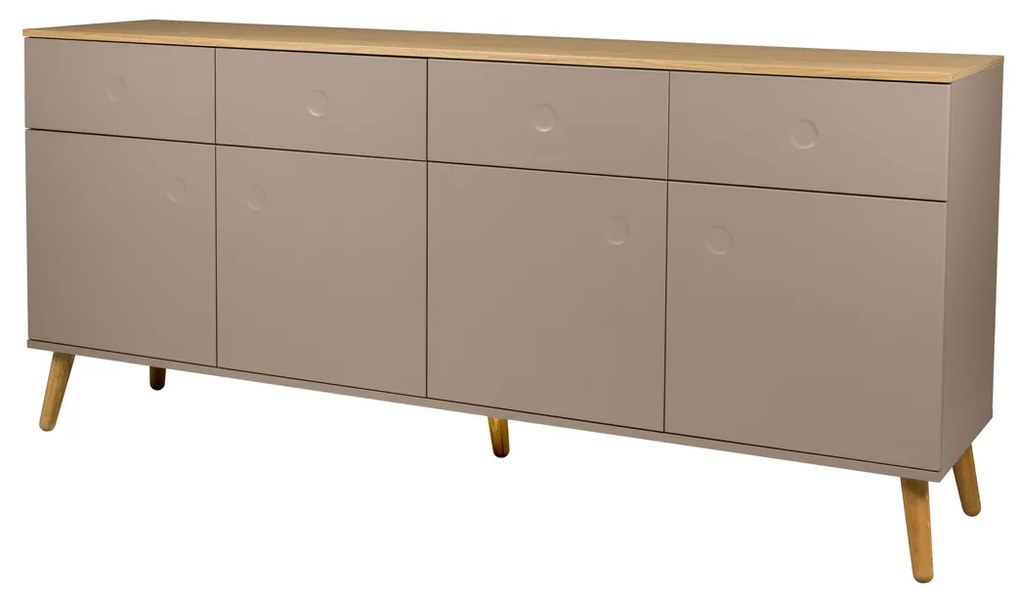 Tenzo Dot Groot Dressoir Taupe Scandinavisch