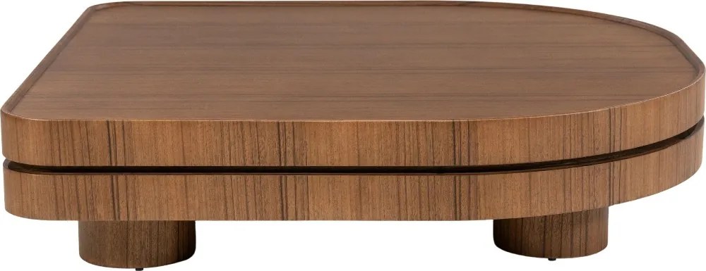 Design Salontafel Walnoot - 122 X 122cm.