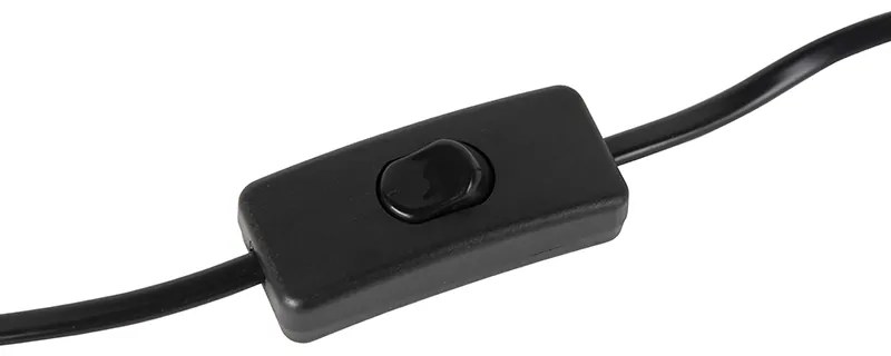 Retro tafellamp zwart met brons - Milou