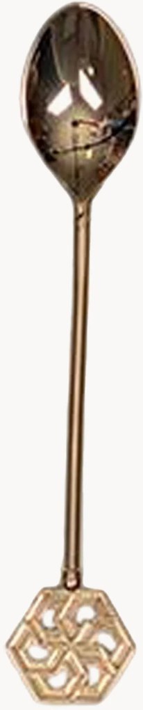 Hoogglans gepolijste theelepels Arabesque, 6-delig