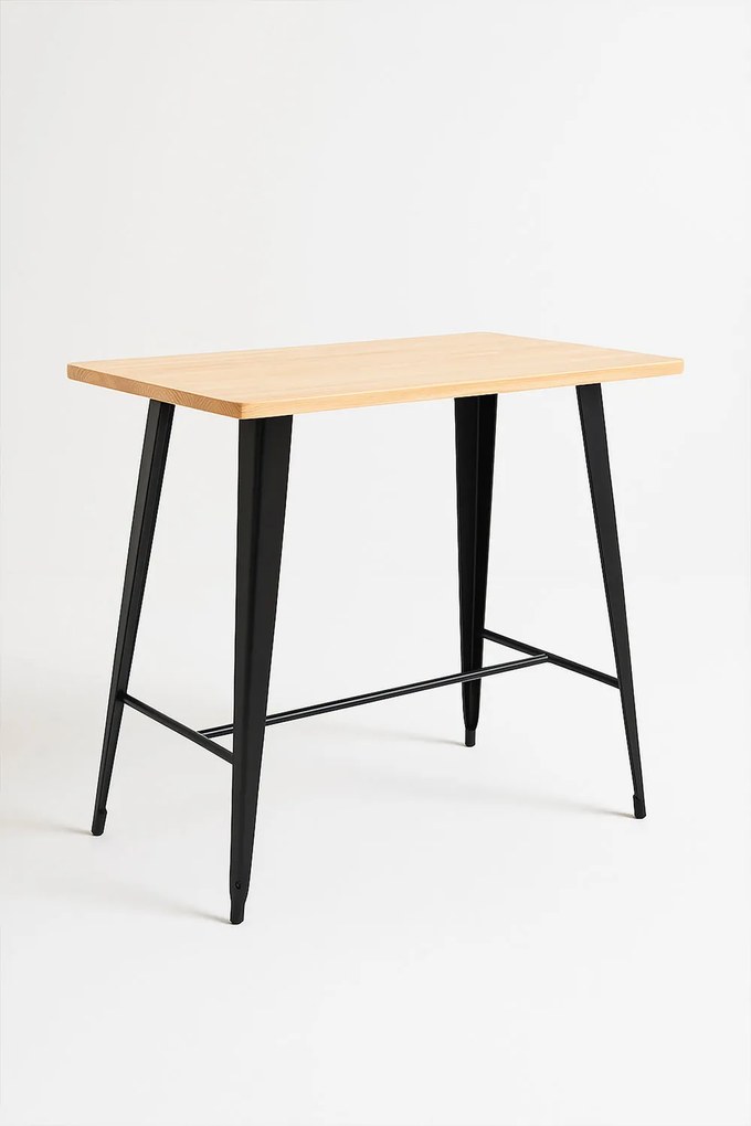 Torix Hoge Rechthoekige Tafel Natuurlijk Hout