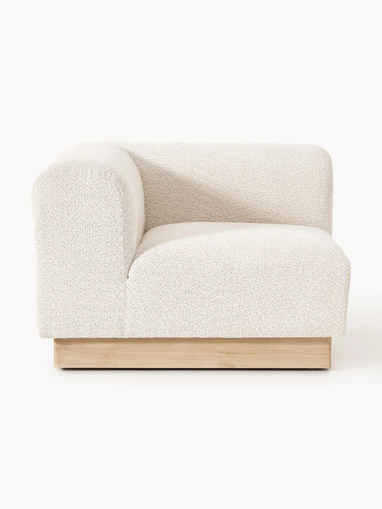 Hoekmodule Natalie van teddy-bouclé