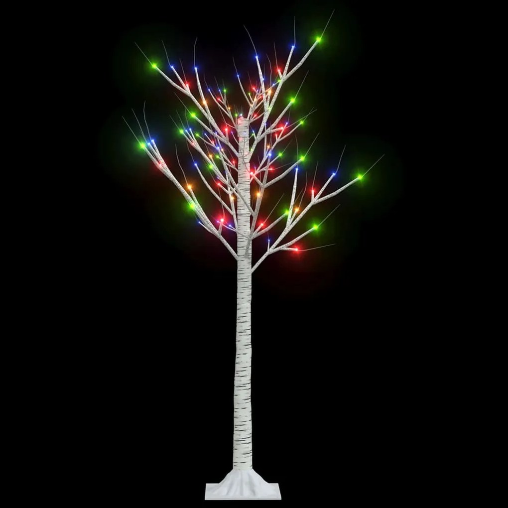 vidaXL Kerstboom wilg met 120 LED's binnen en buiten 1,2 m meerkleurig
