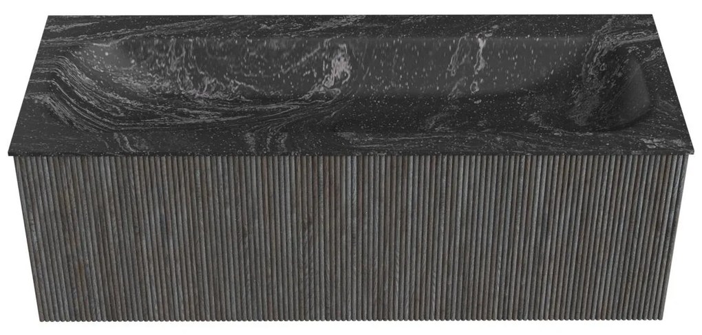 Mondiaz Kurve-dlux 120cm badmeubel shadow met 1 lade en wastafel big large midden zonder kraangat lava