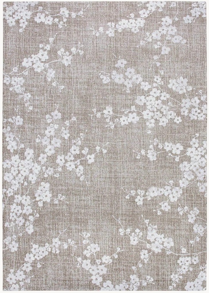 Wasbaar jacquard in- & outdoor vloerkleed Sakura