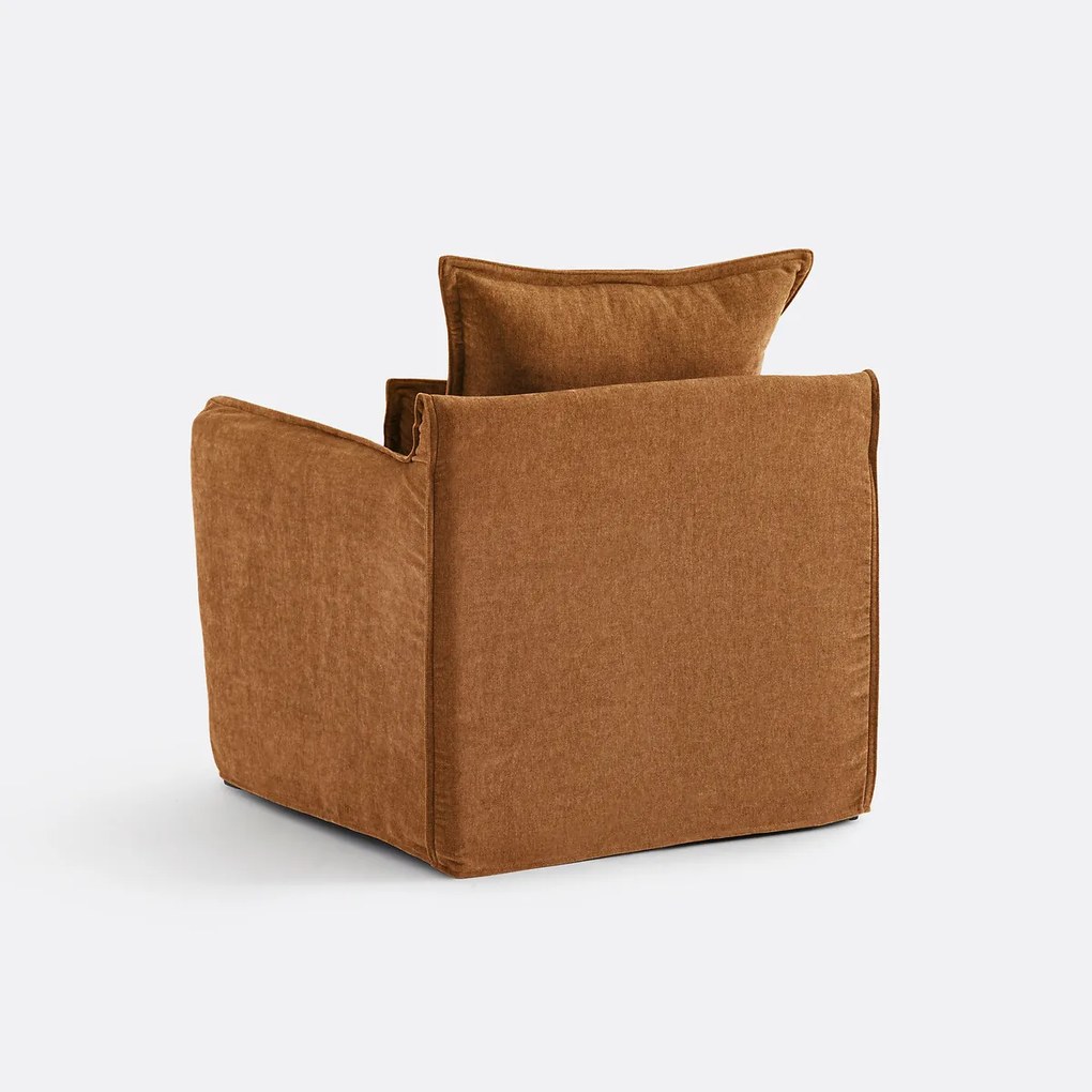 Fauteuil, afneembare hoes, in gemêleerd polyester, ODNA