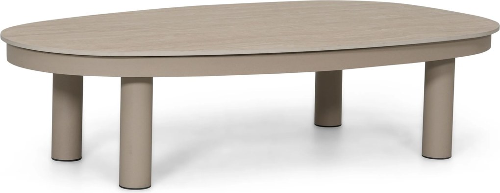 Stoel en Bank Loungeset 5 personen Aluminium Zand/Beige  Lifestyle Garden Furniture Organio/Mira