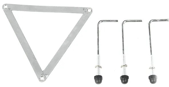 Landelijke buitenlamp zwart 3-lichts IP44 - Guardado