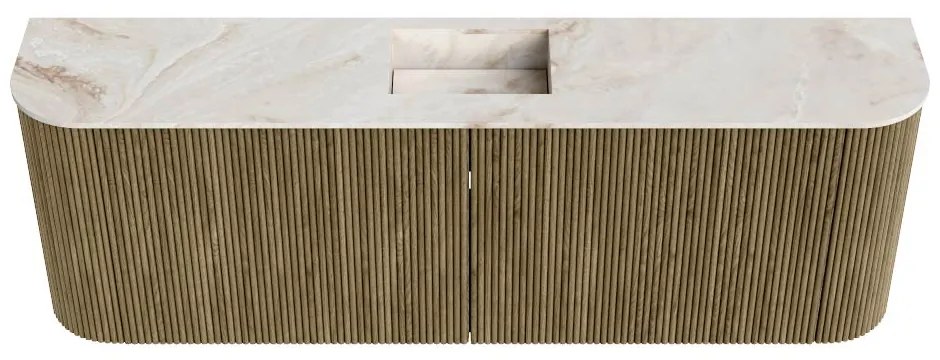 Mondiaz Joya DLux 125cm toiletmeubel ronding links/rechts dusk met wastafel faye midden zonder kraangat frappe