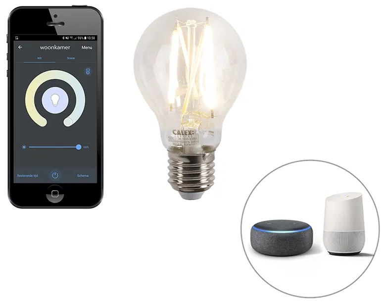 Smart Moderne buiten wandlamp met dimmer antraciet IP44 incl. Wifi P45 - Denmark Modern E27 IP44 Buitenverlichting