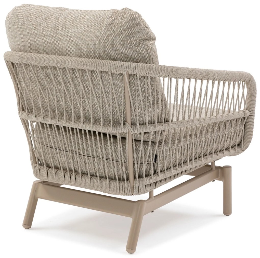 Stoel en Bank Loungeset 5 personen Aluminium/rope Taupe  Lifestyle Garden Furniture Cordoba