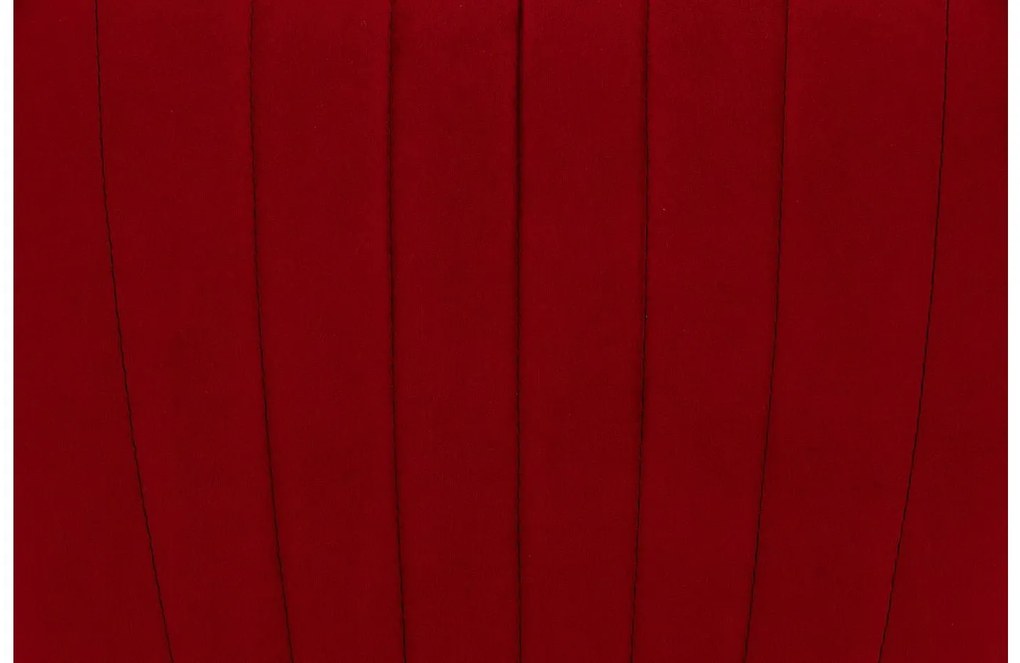 Goossens Eetkamerstoel Rob rood velvet stof leuning, urban industrieel