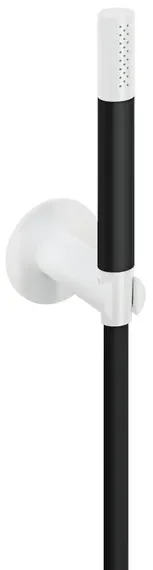 Hotbath Cobber M443 staafhanddouche met wandsteun en doucheslang 150cm wit mat M443WH