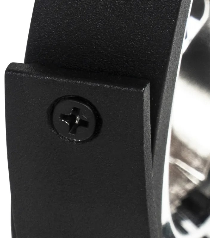 Modern railsysteem met 3 spots zwart 1-fase  - Iconic Go