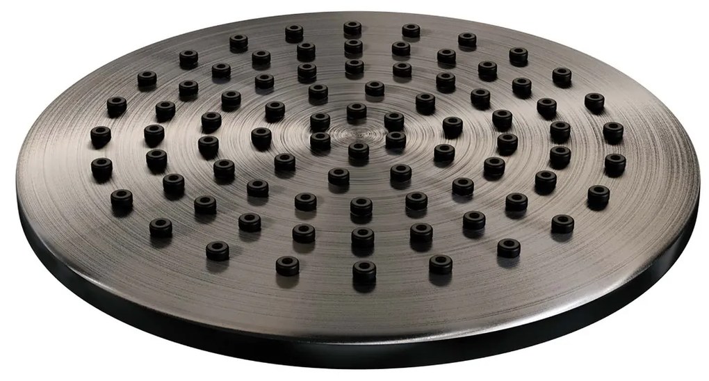 Brauer Gunmetal Edition complete inbouw regendouche met 3 standen handdouche, plafondarm, glijstang en hoofddouche 20cm set 47 gunmetal geborsteld PVD