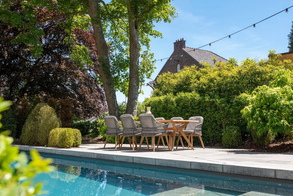 4-Seasons Sempre tuinstoel - Teak/Silver Grey (1 stuk) - OP=OP