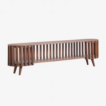 Tv-meubel 180x35 Cm Van Acaciahout Dragor Donker Acaciabruin - Sklum